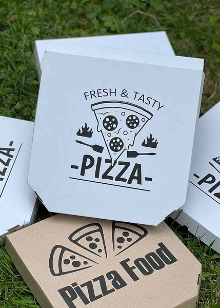 Коробка для пиццы с логотипом korobka-dlia-pitstsy-z-lohotypom фото